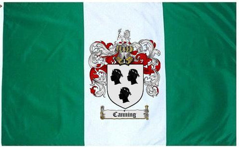 Canning family crest coat of arms flag