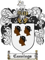 Cannings coat of arms family crest download