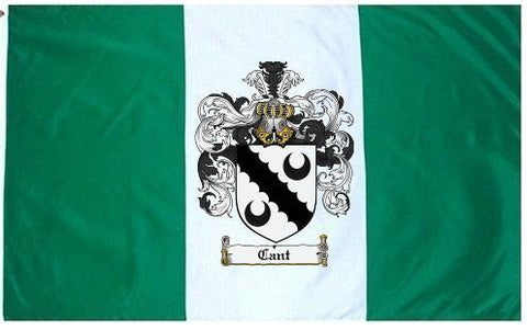 Cant family crest coat of arms flag