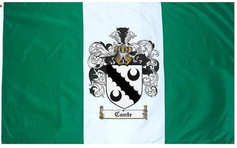 Cante family crest coat of arms flag