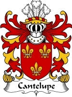 Cantelupe coat of arms family crest download