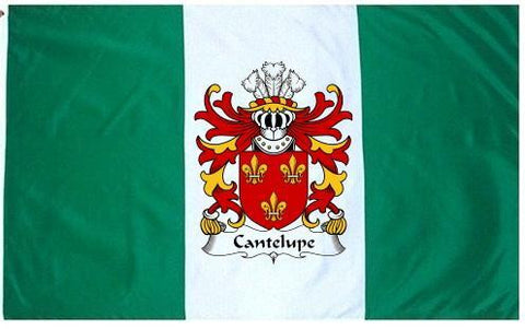 Cantelupe family crest coat of arms flag