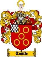 Cantle coat of arms family crest download