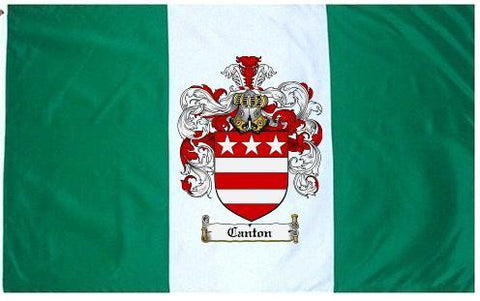 Canton family crest coat of arms flag