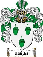 Canzler coat of arms family crest download