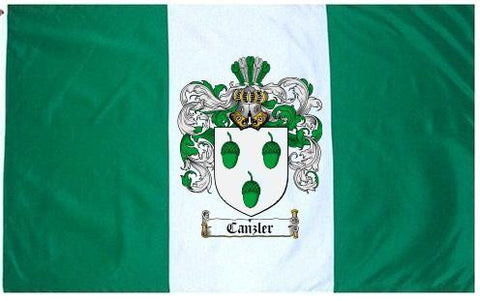 Canzler family crest coat of arms flag