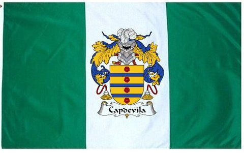 Capdevila family crest coat of arms flag