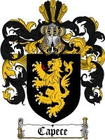 Capece coat of arms family crest download