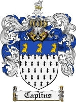 Caplins coat of arms family crest download