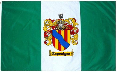 Caponigro family crest coat of arms flag