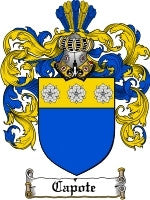 Capote coat of arms family crest download