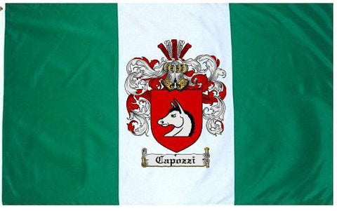 Capozzi family crest coat of arms flag