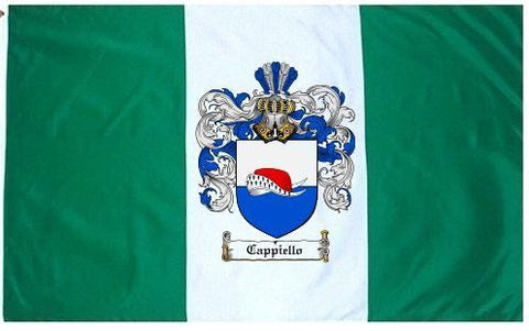 Cappiello family crest coat of arms flag