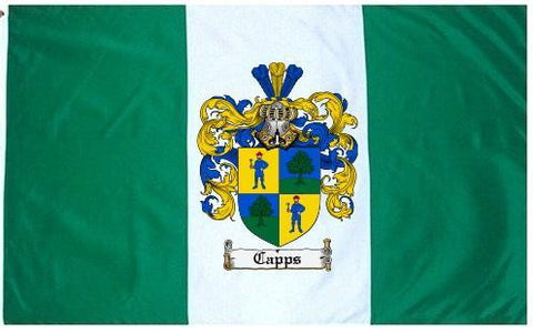 Capps family crest coat of arms flag