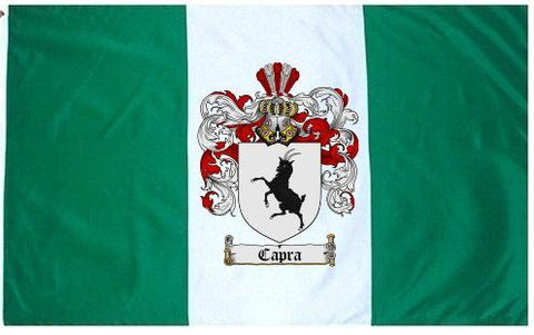 Capra family crest coat of arms flag