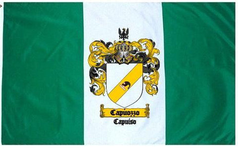 Capuozzo family crest coat of arms flag