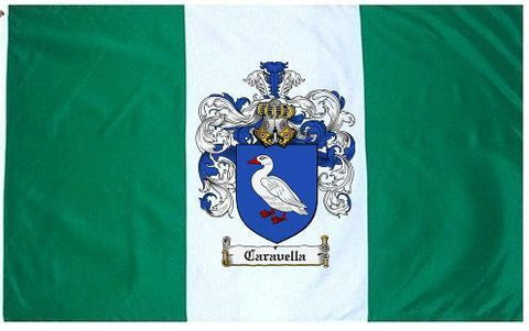Caravella family crest coat of arms flag