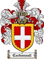 Carbonnell coat of arms family crest download