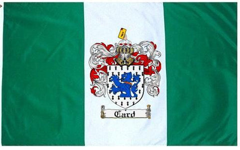 Card family crest coat of arms flag