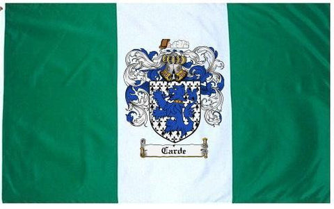 Carde family crest coat of arms flag