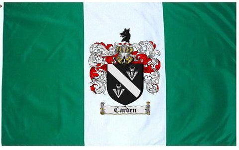 Carden family crest coat of arms flag