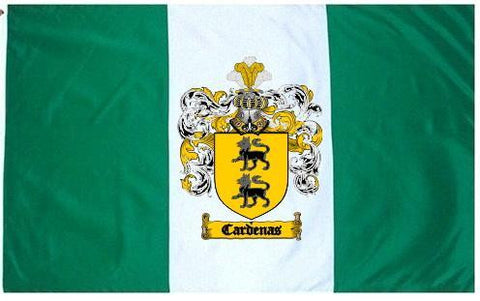 Cardenas family crest coat of arms flag