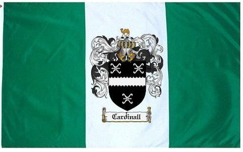 Cardinall family crest coat of arms flag