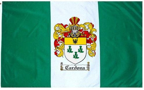 Cardona family crest coat of arms flag