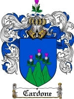 Cardone family crest coat of arms emailed to you within 24 hours ...