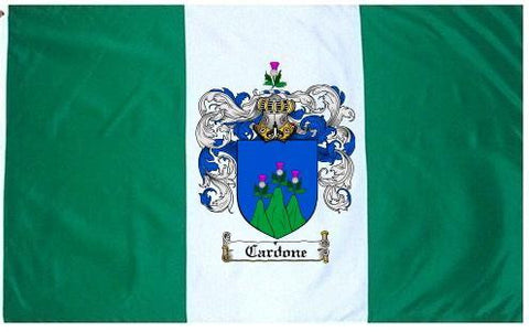 Cardone family crest coat of arms flag
