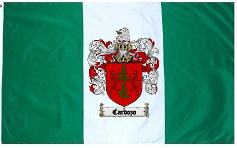 Cardozo family crest coat of arms flag