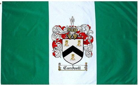 Cardvell family crest coat of arms flag