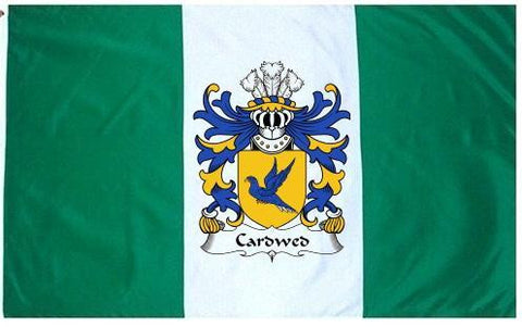 Cardwed family crest coat of arms flag