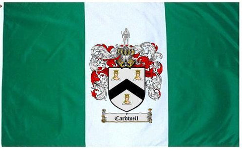 Cardwell family crest coat of arms flag