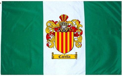 Carella family crest coat of arms flag