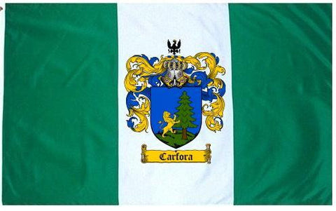 Carfora family crest coat of arms flag