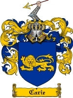 Carie coat of arms family crest download