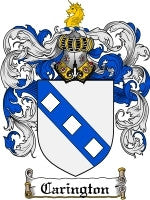 Carington coat of arms family crest download