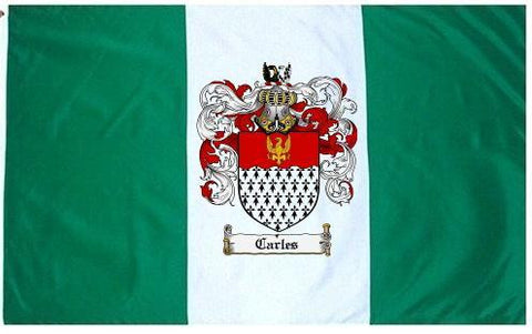 Carles family crest coat of arms flag