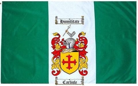 Carlisle family crest coat of arms flag