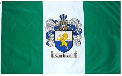Carlucci family crest coat of arms flag