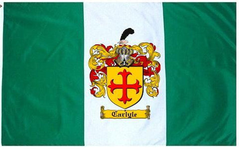 Carlyle family crest coat of arms flag
