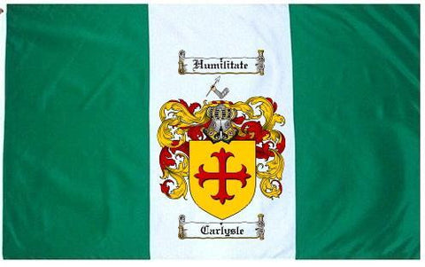 Carlysle family crest coat of arms flag