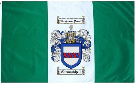 Carmackhell family crest coat of arms flag