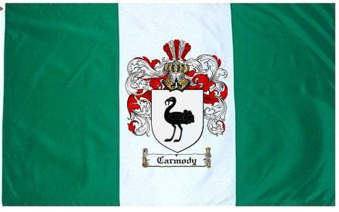 Carmody family crest coat of arms flag