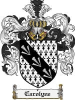 Carolyne coat of arms family crest download