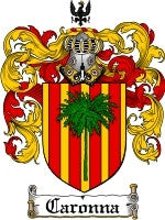 Caronna coat of arms family crest download