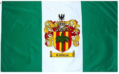 Carozza family crest coat of arms flag