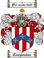 Carpentar coat of arms family crest download