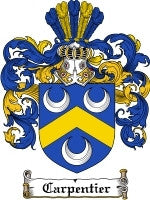 Carpentier coat of arms family crest download